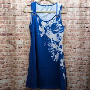 Disamer Dress Blue and White Floral Size Med